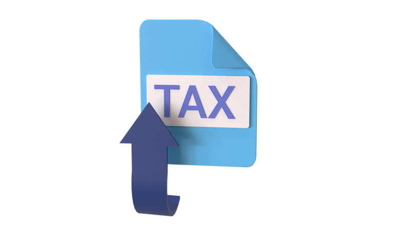 Tax increased  3D Icon