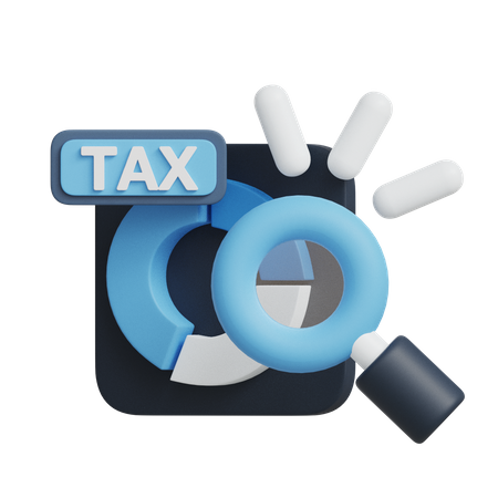 Tax Investigation  3D Icon