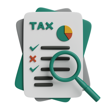 Tax Investigation  3D Icon