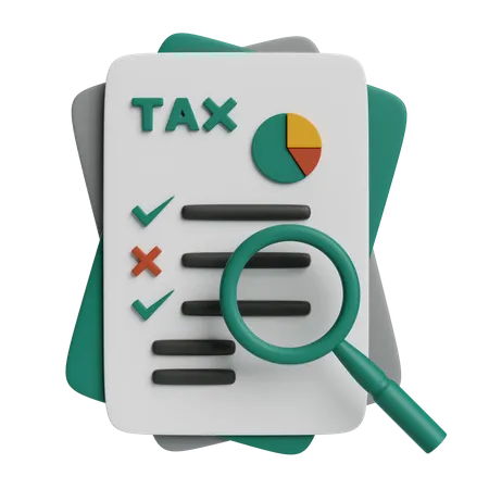 Tax Investigation  3D Icon