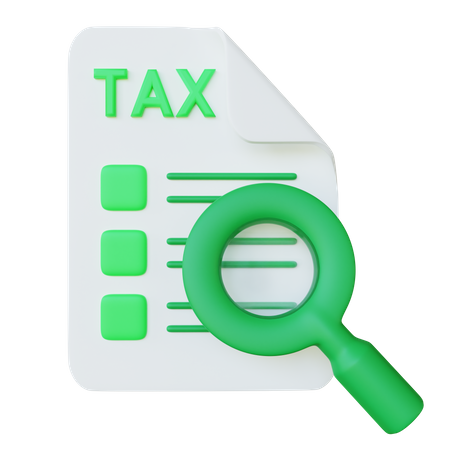 Tax Investigation  3D Icon