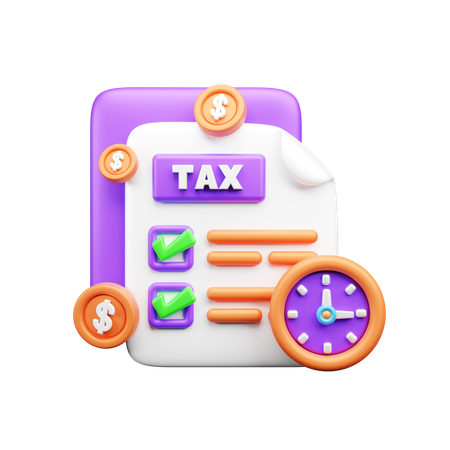 Tax Refund Time  3D Icon