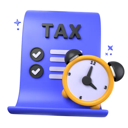 Tax Time  3D Icon