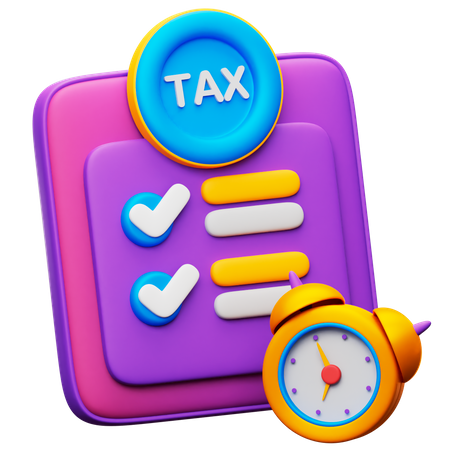 Tax Time  3D Icon