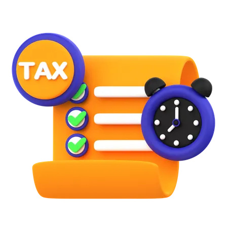 Tax Time  3D Icon