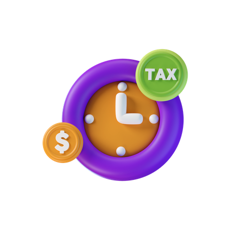 Tax Time  3D Icon