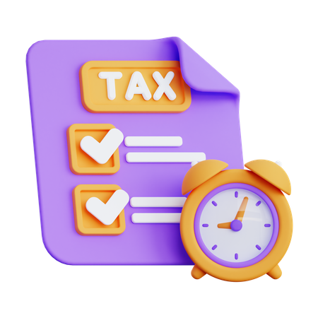 Tax Time  3D Illustration