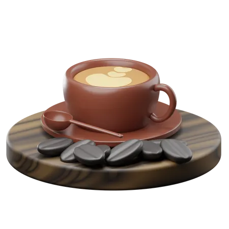 Taza de cafe  3D Illustration