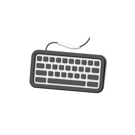 Teclado  3D Icon