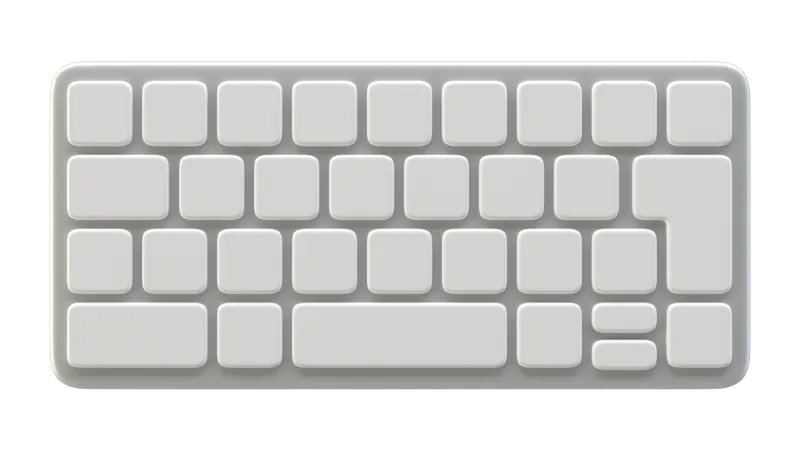 Teclado  3D Illustration