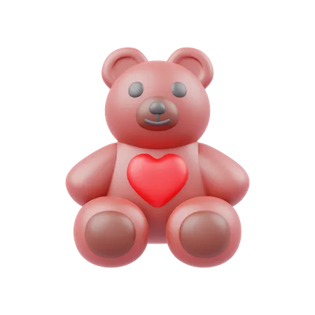 Teddy Bear  3D Illustration