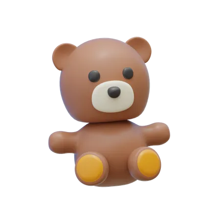 Teddy Bear  3D Illustration