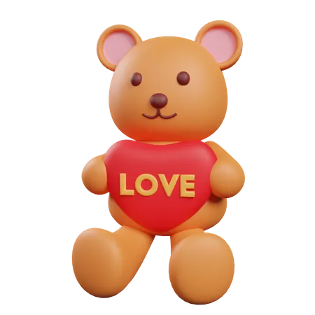 Teddy Bear  3D Illustration