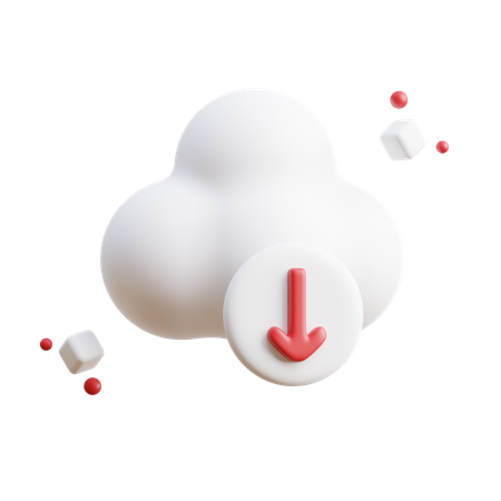 Téléchargement en nuage  3D Icon