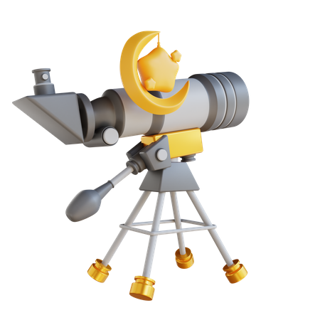 Telescopio  3D Icon