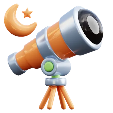 Telescopio  3D Icon