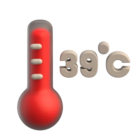 Temperatura caliente  3D Icon