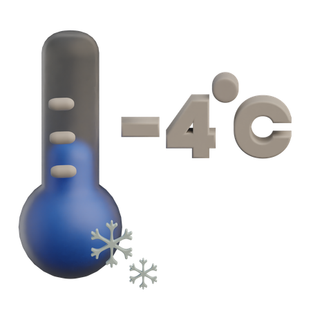 Temperatura fria  3D Icon