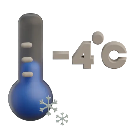 Temperatura fria  3D Icon