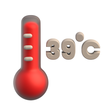 Temperatura quente  3D Icon