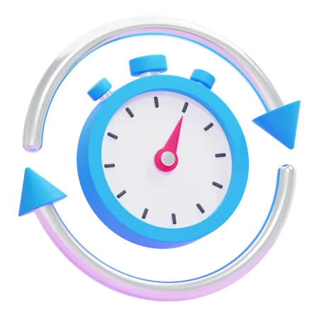 Repetir temporizador  3D Icon