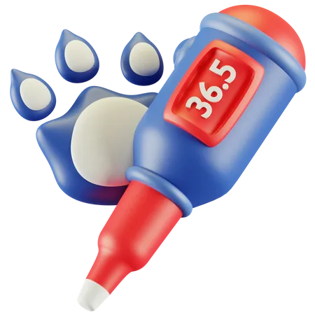 Termômetro animal  3D Icon