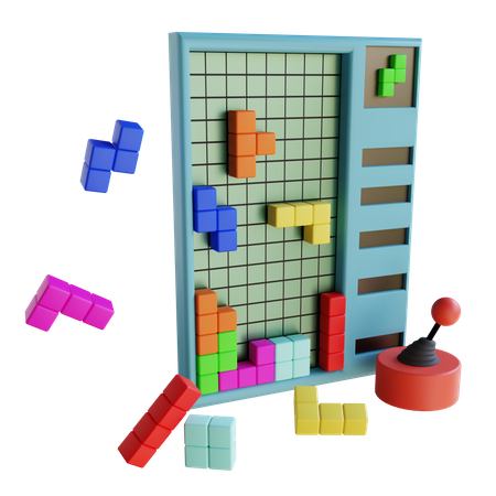 Tetris Game  3D Icon