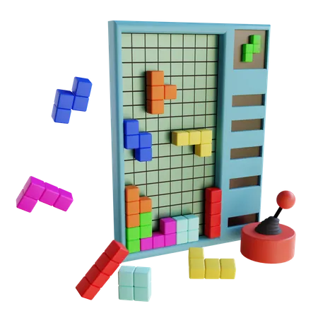 Tetris Game  3D Icon