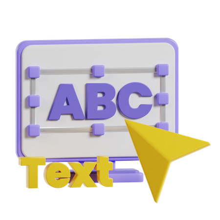 Text  3D Icon