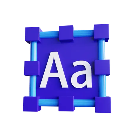 Text Tool  3D Icon