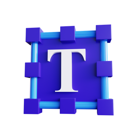 Text Tool  3D Icon