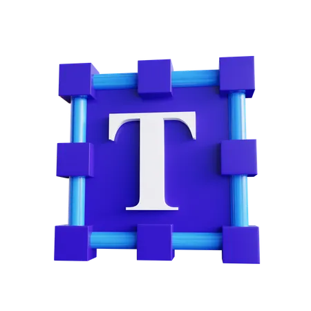 Text Tool  3D Icon