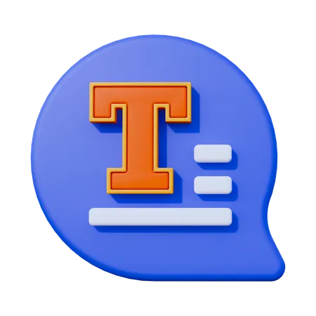 Text Tool  3D Icon