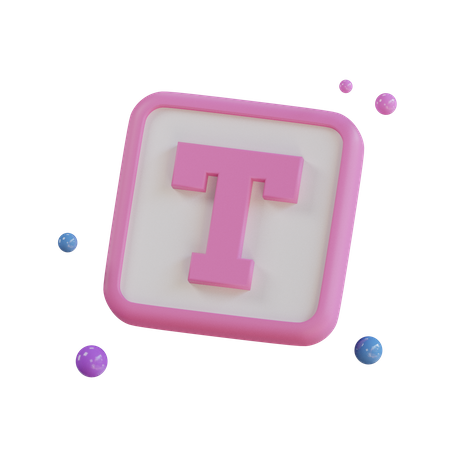 Text Tool  3D Icon