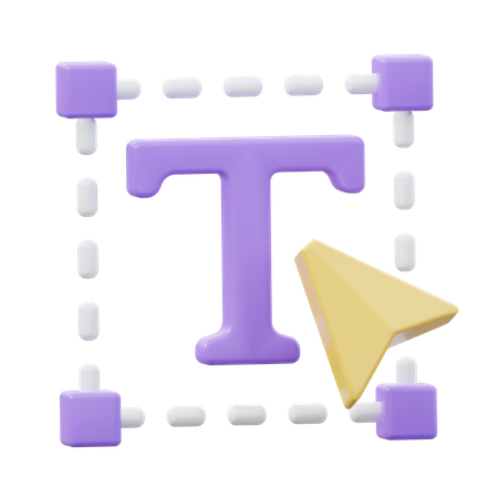 Text Tool  3D Icon