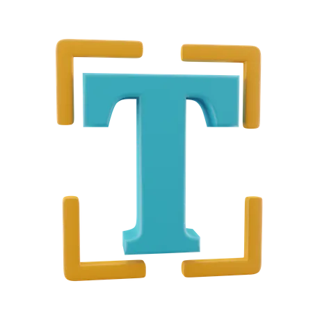 Text Tool  3D Icon