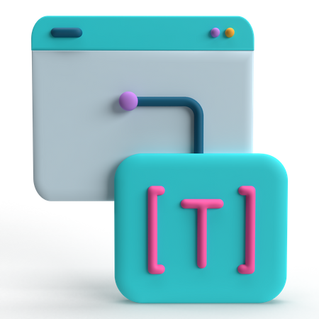 Text Tool  3D Icon