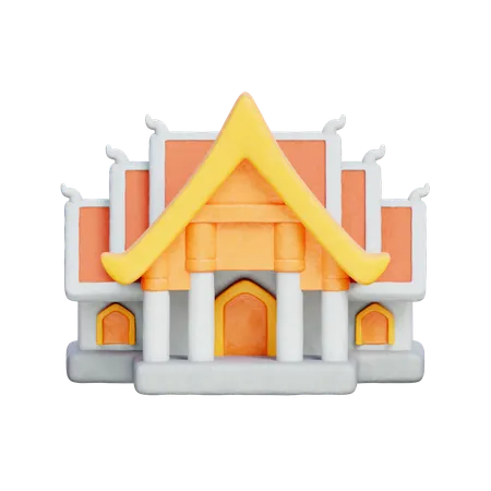 태국 사원  3D Icon