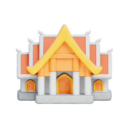 Thailand Temple  3D Icon