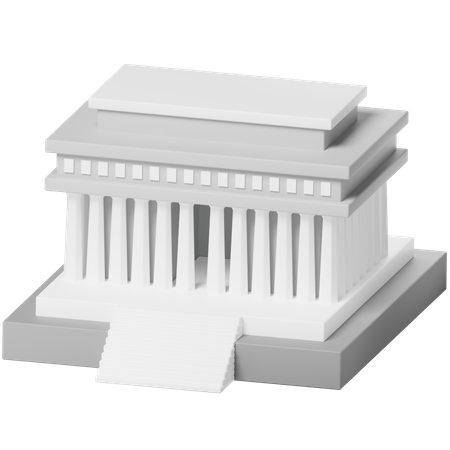 The Lincoln Memorial  3D Icon