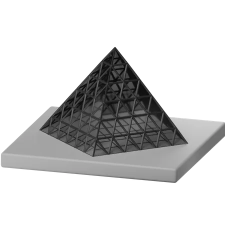 The Louvre Museum  3D Icon