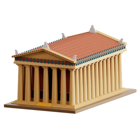 The Parthenon  3D Icon