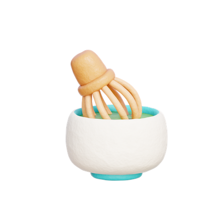 Thé vert matcha  3D Icon