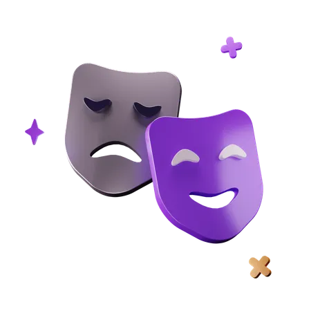 Theater Mask  3D Icon