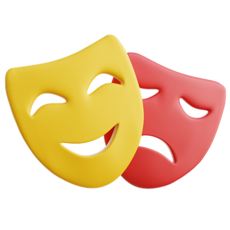 Theatermaske  3D Icon