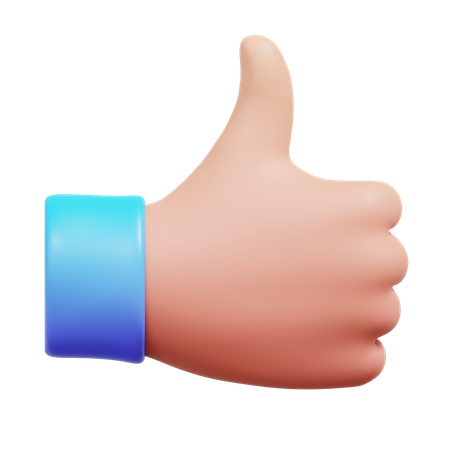 Thumbs Up  3D Icon