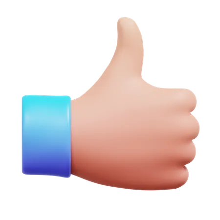 Thumbs Up  3D Icon