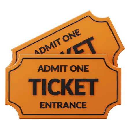 Ticket  3D Illustration