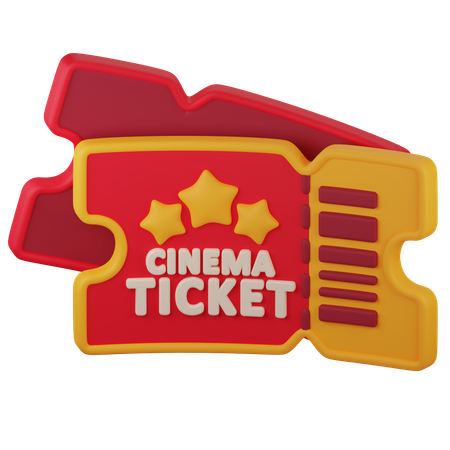 Tickets  3D Icon