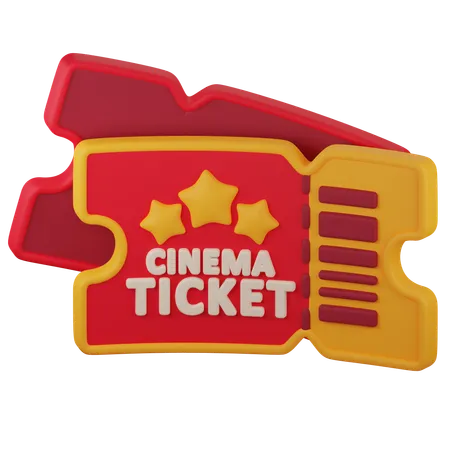 Tickets  3D Icon